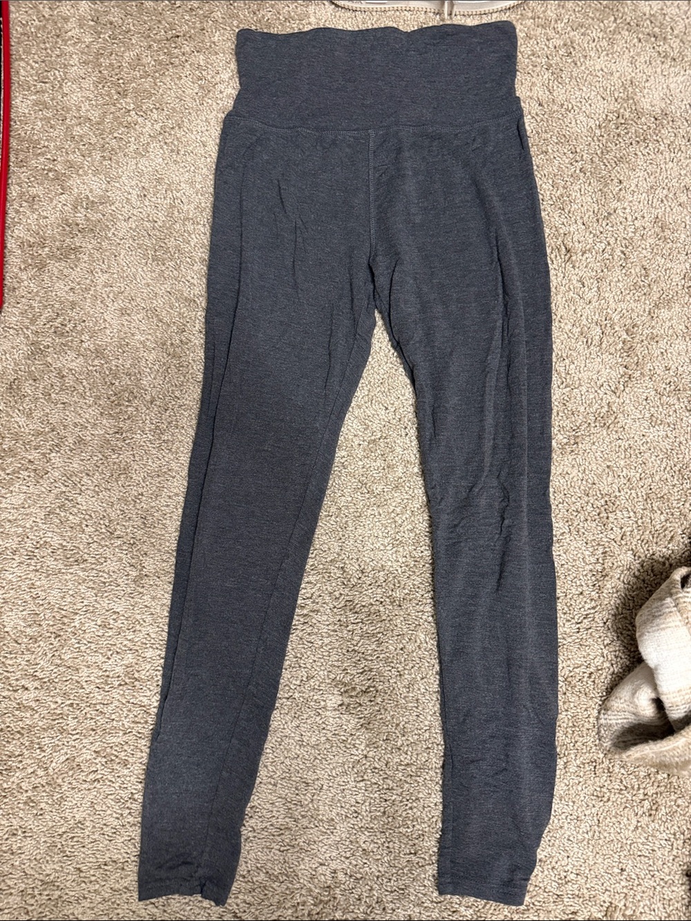 stars above Charcoal Gray High-Waist Sleep Leggings
